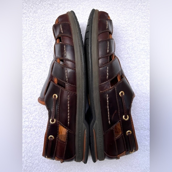 Sperry Leather Top Sider Gold Cup Fisherman Sandals - 9 - Brown main image 15